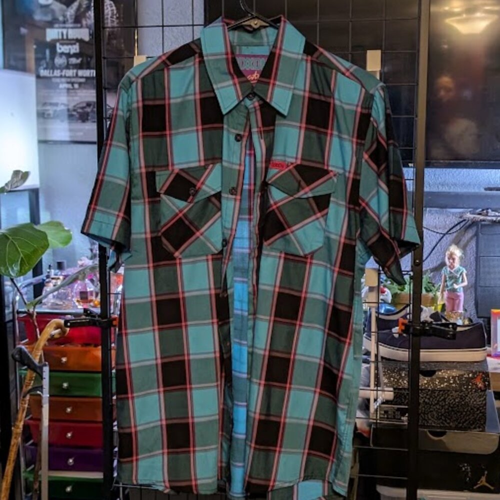 GT1 DIXXON "Vice City" Bamboo Short Sleeve Button Down - Picture 5 of 5